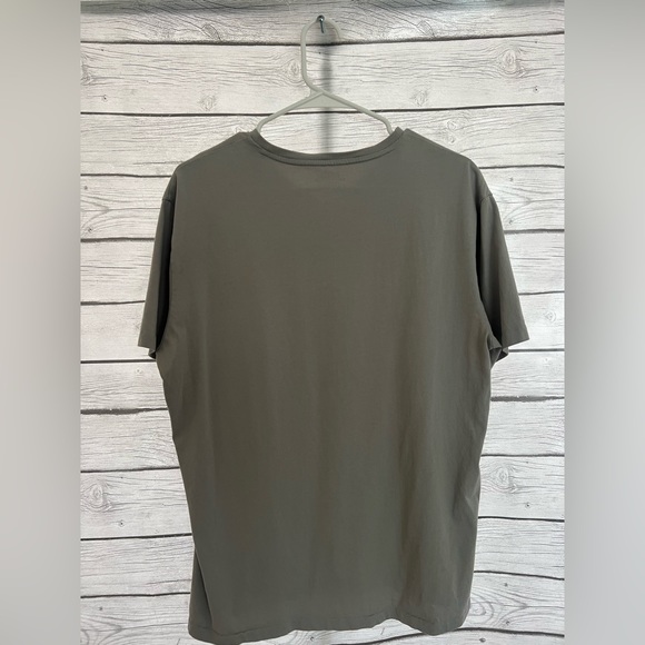 Mens Medium Polo short sleeve gray t-shirt - Picture 2 of 2
